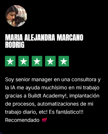 Testimonios y opiniones del curso Buildt Academy